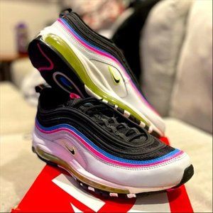 Nike Women’s Air Max 97 - Neon Black White - Size 9.5